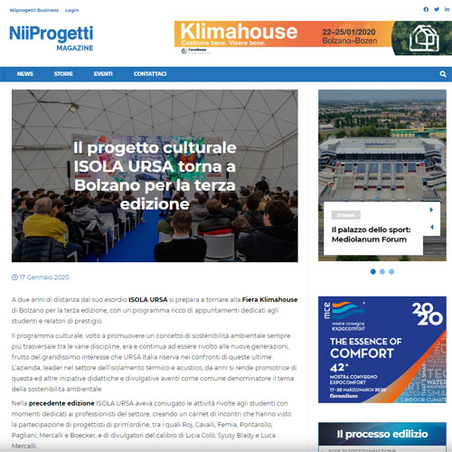 Nii Progetti - Il progetto culturale ISOLA URSA torna a Bolzano per la terza edizione