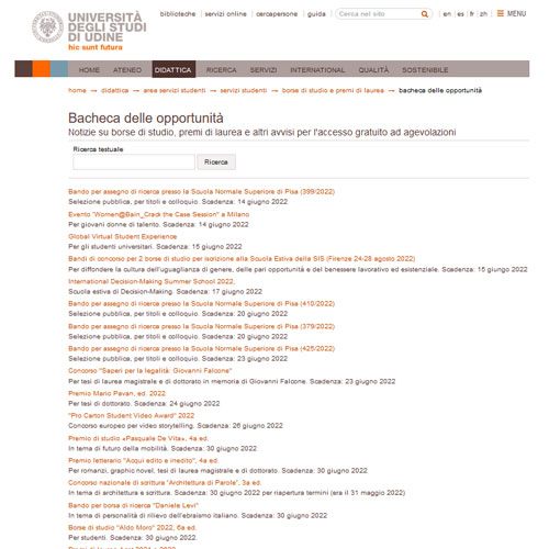 Università degli Studi di Udine